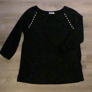 Black blouse with gems